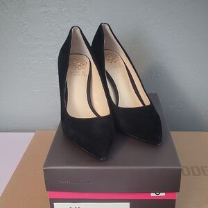 Vince Camuto Black Suede Heels